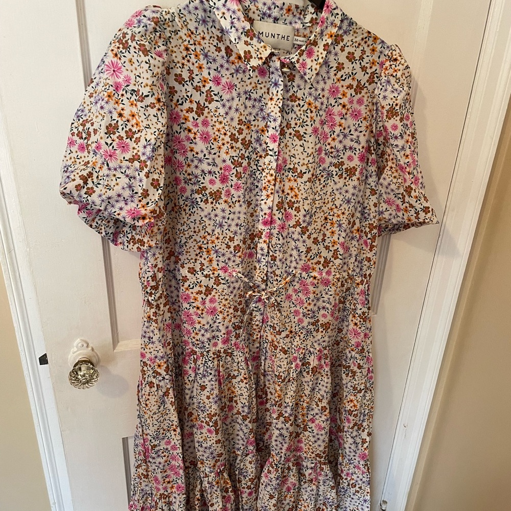 Munthe Cevelyn Tiered Dress Floral